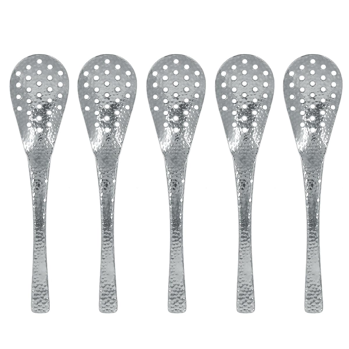 レードル　まとめ　17本　ステンレス製 調理器具　業務用　厨房 洗浄済　⑨ Amazon｜日本製 鎚目 れんげ 穴あき スプーン 【 5本セット 】 食洗機